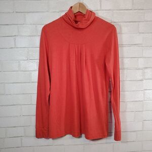 Cyrillus burnt orange long sleeve top